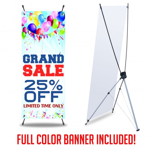 X-Banner Stands 24" x 63"